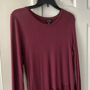 Saint + Sofia Burgundy maxi dress 8